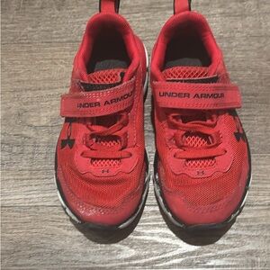 Under Armour Kids Bright Red Sneakers